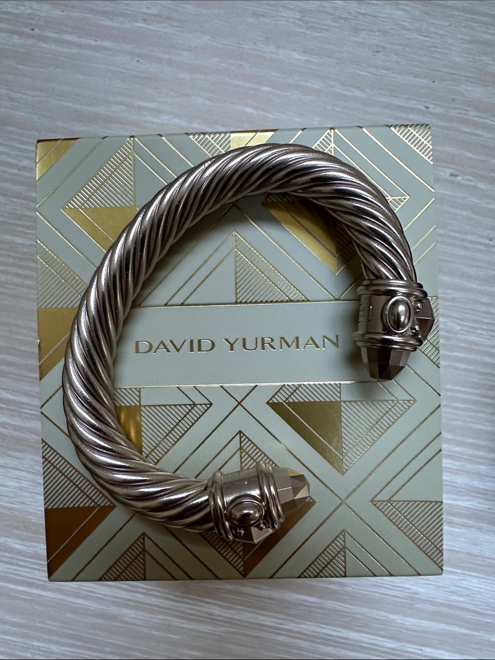 David Yurman Aluminum Cable Cuff in Sand